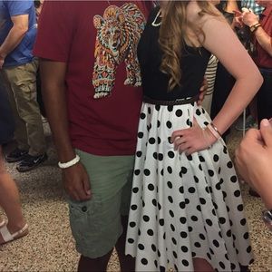 Polka dot 50’s dress 👠